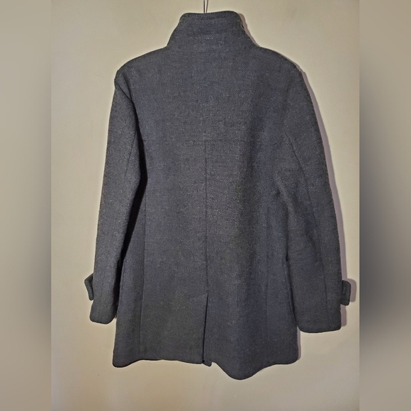 Banana Republic Grey Wool Toggle Coat Size M - Picture 3 of 8